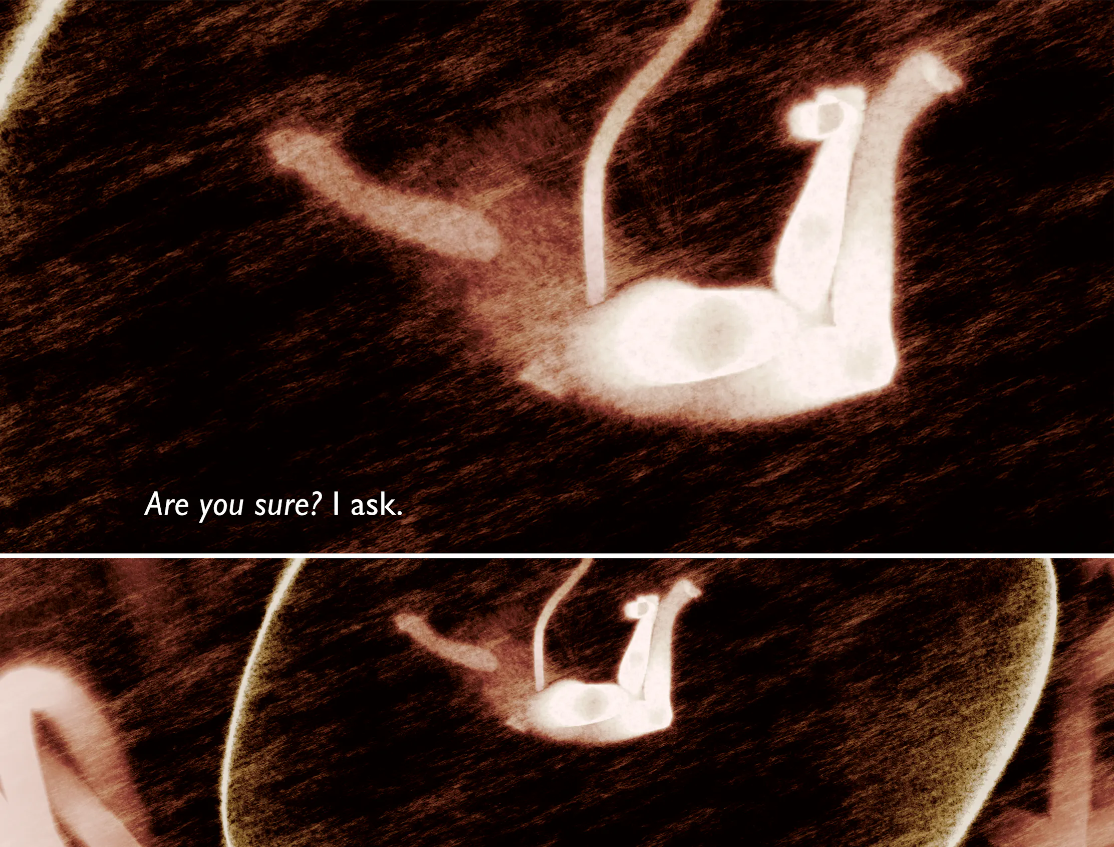 Are you sure? I ask.