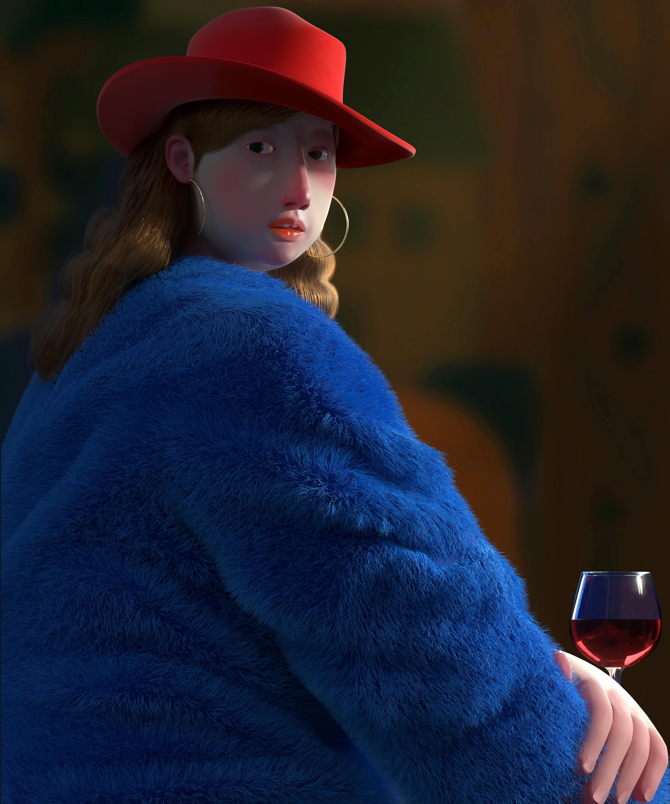 My Girl with a Red Hat