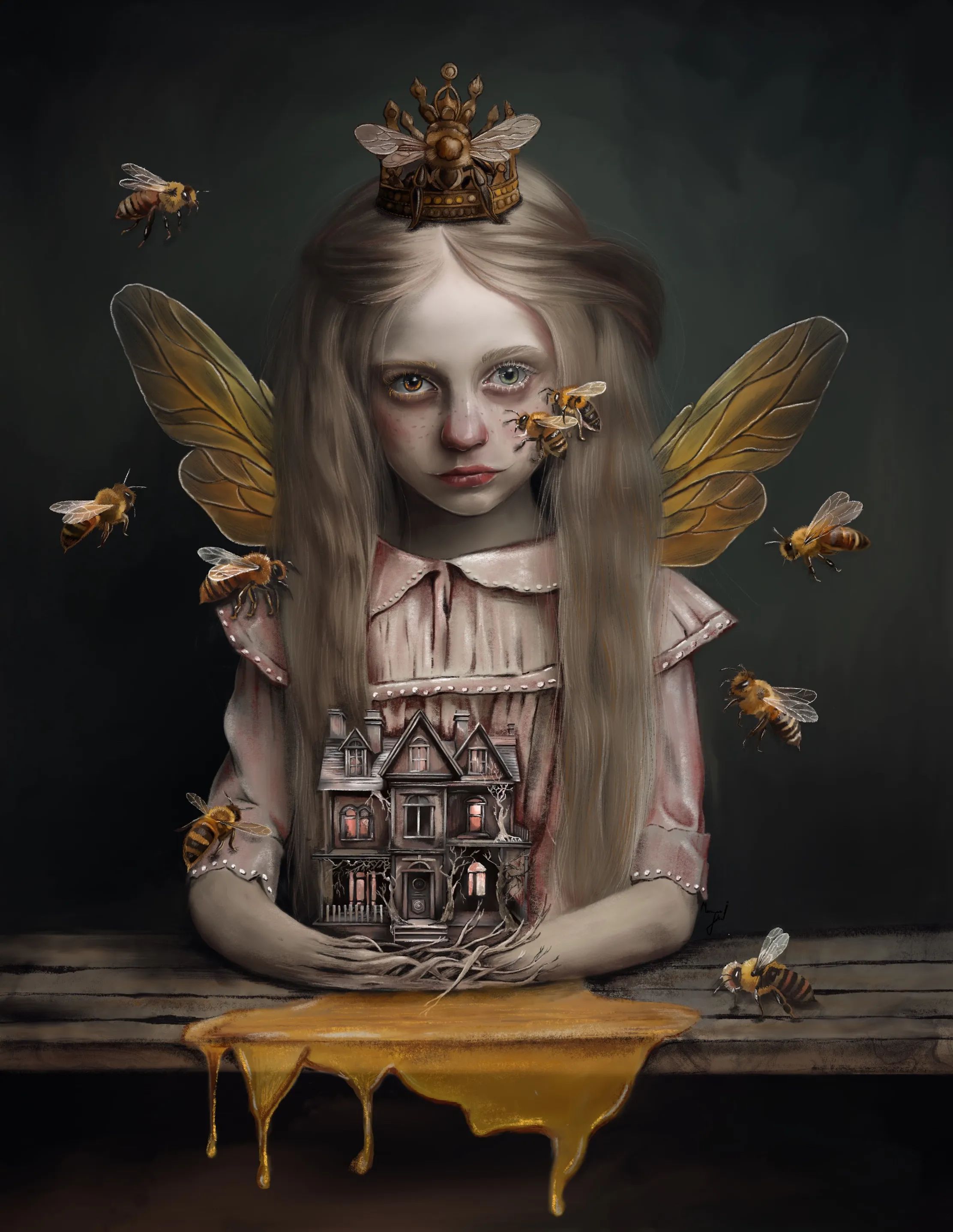 "The Bee Queen's Embrace"